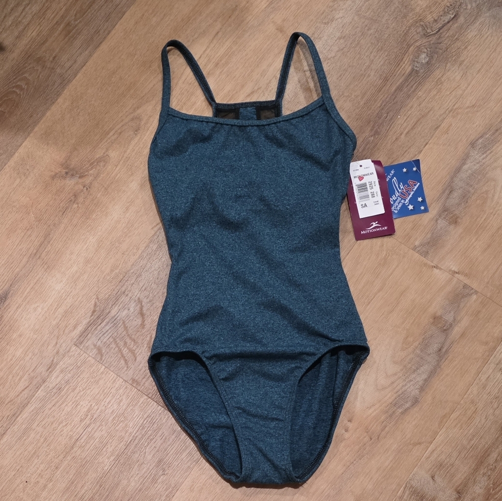 Motionwear Blue One-Piece Leotard - S (013)